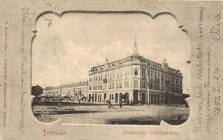Temesvár, Timisoara; Józsefvárosi takarékpénztár / savings bank, Art Nouveau  (EK)