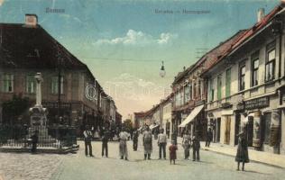 Zimony, Zemun, Semlin; Úri utca / Herrengasse / street vire with shops (fa)