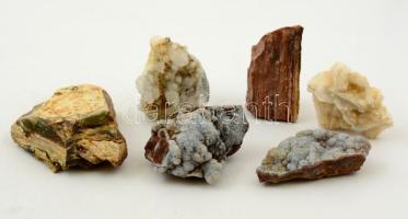 6 db Különféle ásvány, változó méretben.