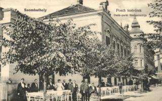 Szombathely, Posch Testvérek Deák parki restaurációja, étterem. Granitz Vilmos kiadása