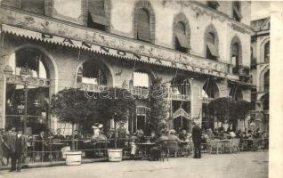 Nagyvárad, Oradea; Pannónia kávéház, terasz. Stern Béla kiadása / cafe terrace (Rb)