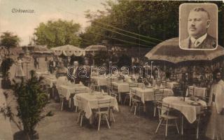 Crikvenica, Crnkovic szálloda és étterem, kerthelyiség / hotel and restaurant, garden (Rb)