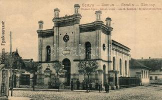 Zimony, Zemun, Semlin; Izraelita templom, zsinagóga, W. L. 908. / synagogue