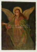 SNS jelzéssel: Angyal. Olaj, vászon-karton, kopott, 42×30 cm