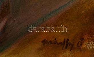 Márffy jelzéssel: Virágcsendélet. Olaj, karton, kis hibákkal, 47×34 cm