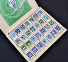 Orosz porcelánmotívumos szovjet gyufásdoboz-gyűjtemény, teljes, saját dobozában, jó állapotban