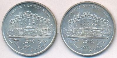 1993. 200Ft Ag "MNB" (2x) T:1-,2