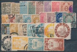 28 db régi japán bélyeg