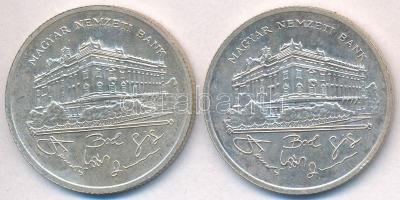 1992. 200Ft Ag "MNB" (2x) T:2