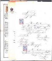 1898-1924 6 db nyugta klf díjlerovásokkal