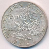 Ausztria 1975. 100Sch Ag "50 éves a schilling" T:2 Austria 1975. 100 Schilling Ag "50th Anniversary of the Schilling" C:XF  Krause KM#2925