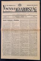 1943 Bp., A Nagymagyarország, a Magyar Nemzeti Szövetség és Magyarok Világszövetsége hivatalos lapja XVI. évfolyamának 14. száma