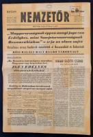 1940 A Nemzetőr hétfői politikai lap II. évfolyamának 27. száma háborús hírekkel