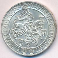 Ausztria 1977. 100Sch Ag "Halli verde - Tirol" T:2 ph., karc  Austria 1977. 100 Schilling Ag "Hall Mint - Tirol" C:XF edge error, scratch