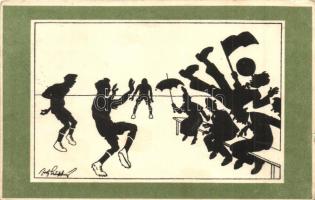 Football match, humour, B.K.W.I. 260-2. s: Fritz Schönpflug (EK)