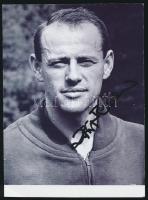 Dr. Török Ferenc (1935-) kétszeres olimpiai bajnok öttusázó aláírása egy őt ábrázoló fotón, 14x10 cm./ autograph signature