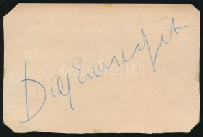 Dayka Margit (1907-1986) Kossuth-díjas színésznő, alírása