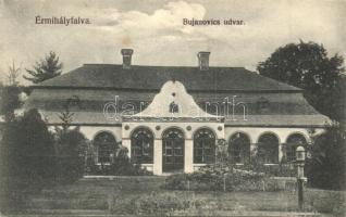 Érmihályfalva, Valea Lui Mihai; Bujanovics udvar, Burg Izsó kiadása / castle