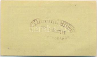 Sárospatak 1919. 5K hátoldalán valószínűleg hamis "A Sárospataik Önkéntes Tűzoltóegylet Parancs...