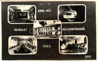 1963 Balatonfüred, Anna Bál, belső, photo (non PC) (lyukak / pinholes)