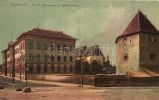 Kolozsvár, Cluj; Református főgimnázium, Bethlen bástya / grammar school, bastion