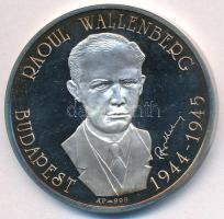 Bognár György (1944-) DN "Raoul Wallenberg - Budapest 1944-1945" Ag emlékérem sérült dísztokban, sorszámozott tanúsítvánnyal (31,1g/0.999/42,5mm) T:PP enyhe felületi karc,kis patina