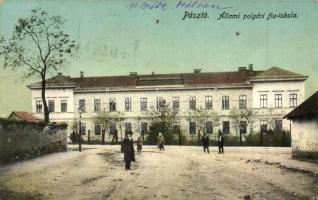 Pásztó, Állami polgári fiú iskola  (Rb)