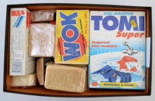 Retro vegyi áruk(Tomi, WOK, Ideál, Titan, stb.), összesen: 11 db