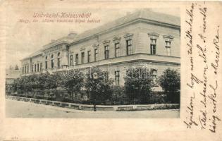 Kolozsvár, Cluj; Állami tanítóképző intézet / teachers training institute (vágott / cut)
