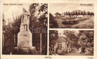 Kecel, Szent Flórián szobor, Borközraktár, trafik