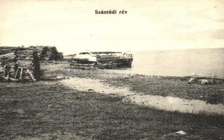 Szántód, rév, Balatoni Szövetség kiadása (ragasztónyomok / glue marks)