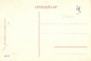 Sopron, Deáktér, villamos, Blum Náthán és fia kiadása (EK)