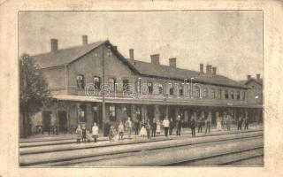 Veszprém, vasútállomás, ritka képeslap!