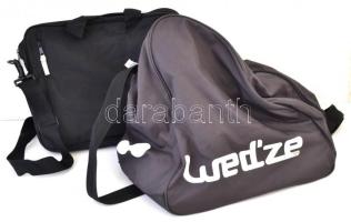 2 db fekete táska, különböző méretben