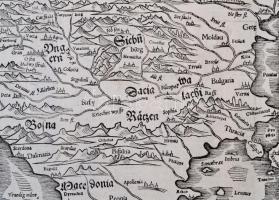 1550 Magyarország, Erdély és a Balkán térképe. De Ungaria, Transsyluania Ungarici regni prouincia. S...