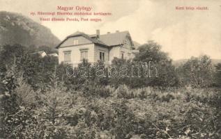 Csobánka, Magyar György ny. főhercegi főkertész kertészete, kerti telep