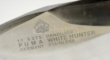Puma White Hunter vadászkés, eredeti bőr hüvelyében, h:26 cm