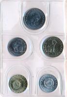 1987. 2f-20Ft (10xklf) forgalmi sor bordó műbőrtokban T:1