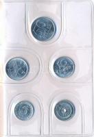 1987. 2f-20Ft (10xklf) forgalmi sor bordó műbőrtokban T:1