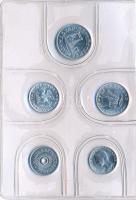 1987. 2f-20Ft (10xklf) forgalmi sor bordó műbőrtokban T:1