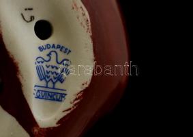 Aquincumi cipőfűző kisfiú, kézzel festett, jelzett, hibátlan, m: 11 cm