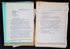 kb 1989-1995 Vas Zoltán (1903-1983) politikus, író feleségének levelezése férje irathagyatékának tárgyában különböző magyar főszerkesztőkkel, újságírókkal, történészekkel. Többek között Glatz Ferenc, Gosztonyi Péter, Eötvös Pál és mások levelei, melyek a rendszerváltáskor felértékelődő, kommunistákkal indult, majd velük 1956-után részben szembefordult, egy idő után betiltott író megitélésére, fontosságára világítanak rá. Forrásértékű anyag. Kb 50 levél valamint ezek másolatai,.a Vas lakással kapcsolatos egyéb iratok