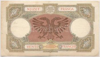 Albánia / Olasz megszállás 1939. 20F T:III-
Albania / Italian occupation 1939. 20 Franga C:VG
krau...