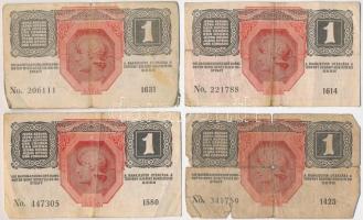 1916. 1K "DEUTSCHÖSTERREICH" felülbélyegzéssel (10x) T:III-IV