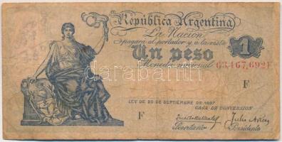 Argentína 1932-1935. 1P T:III-,IV Argentina 1932-1935. 1 Peso C:VG,G Krause 243
