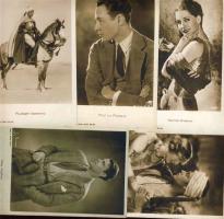 Filmsztárok 5db német képeslap a 20-as évekből
