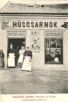 Budapest XVIII. Pestszentlőrinc, Pusztaszentlőrinc; Üllői út 18., Krizsán János mészáros és hentes húscsarnoka, húsfüstöldéje