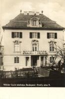 Budapest XI. Wälder Gyula lakóháza; Himfy utca 9. kiadja az Egri keresztény Sajtószövetkezet