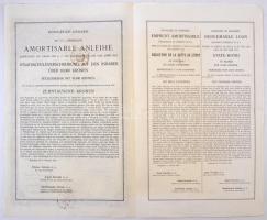 Budapest 1916. "A Magyar Korona Országai 5 1/2%-al Kamatozó Törlesztéses Kölcsön" kötvénye...