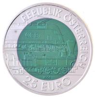 Ausztria 2004. 25E Ag/Nb "150 éves a Semmering-i vasút" T:BU Austria 2004. 25 Euro Ag/Nb "150th Anniversary of the Semmering Railway" C:BU Krause KM#3109